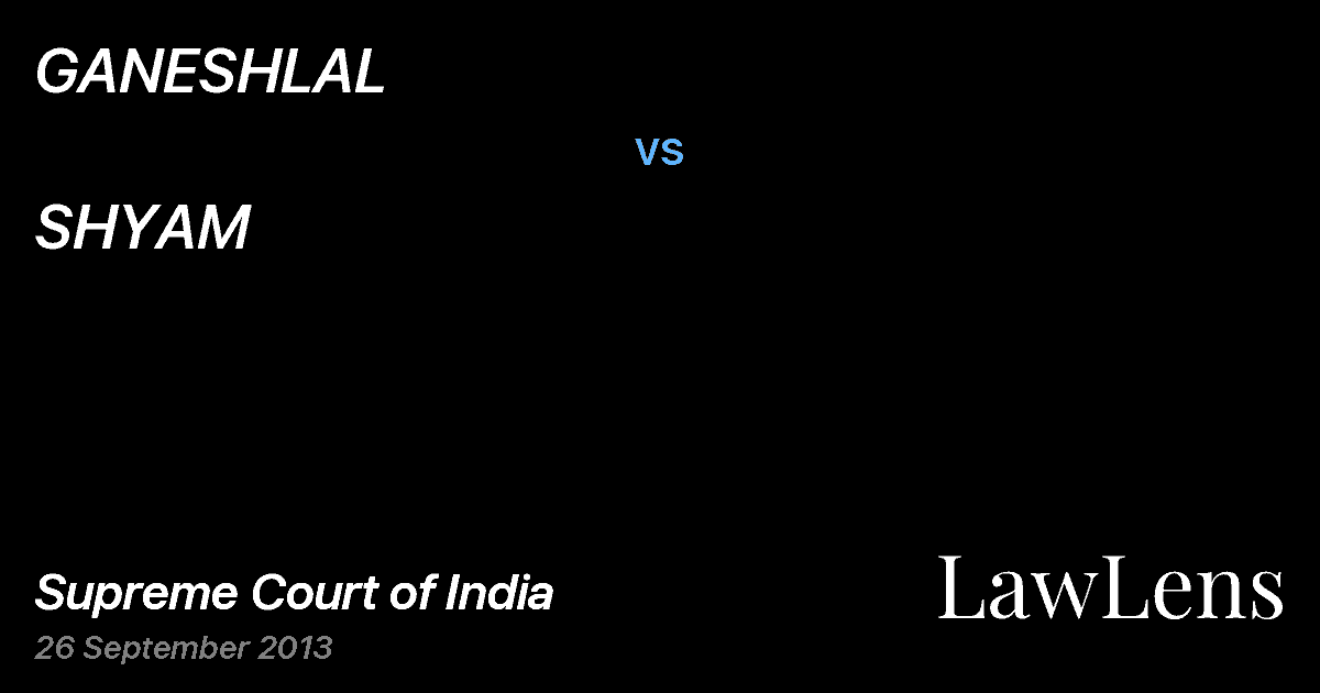 Preview image for GANESHLAL vs. SHYAM