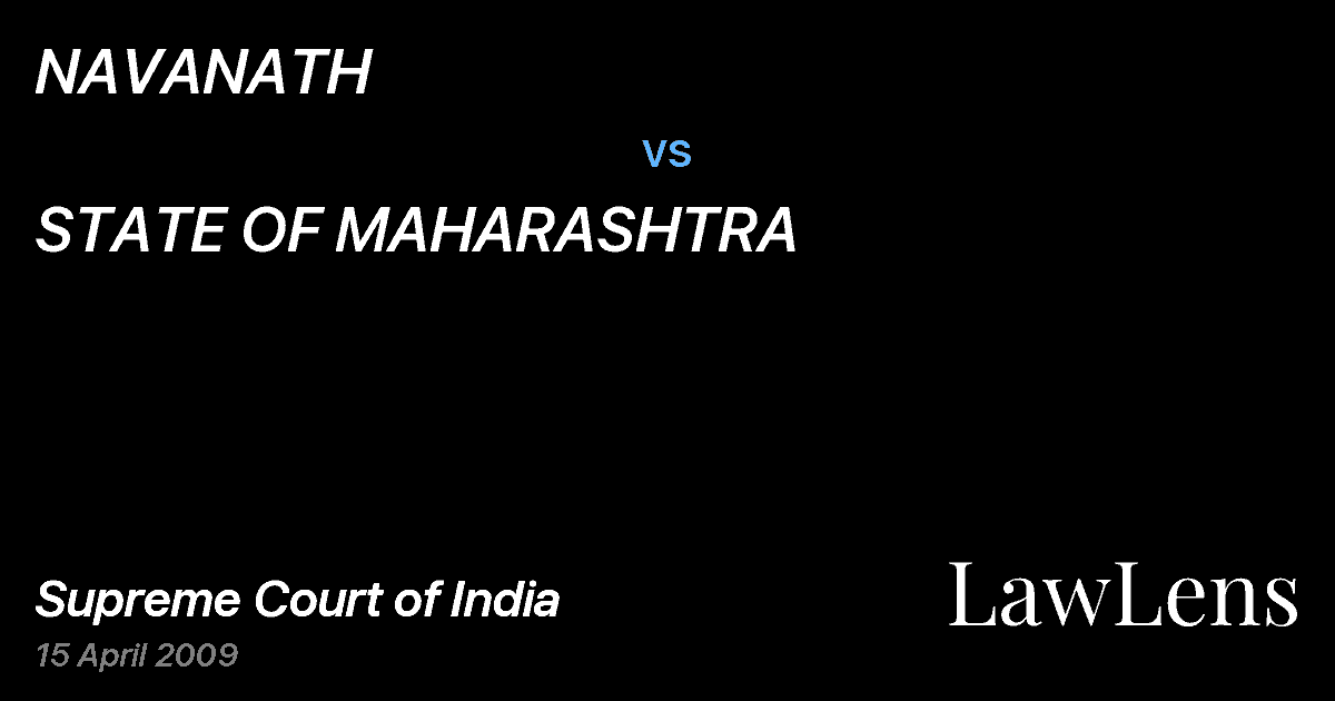 Preview image for NAVANATH vs. STATE OF MAHARASHTRA