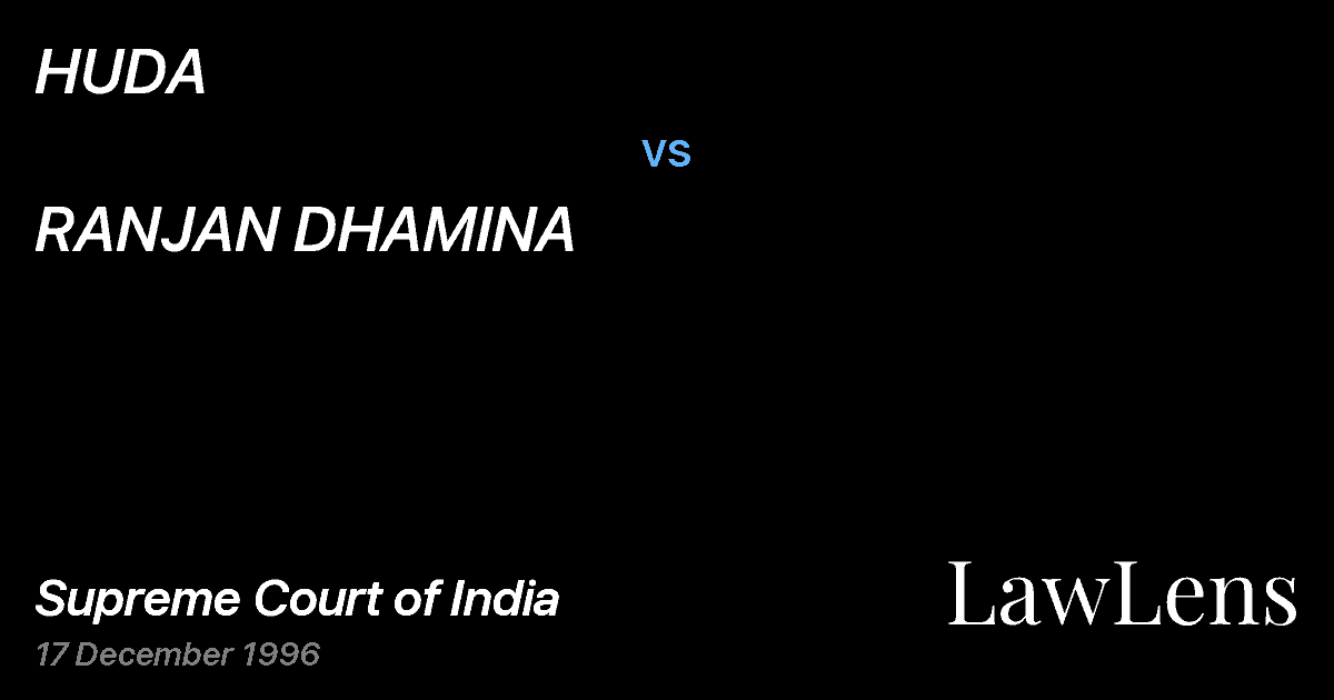 Preview image for HUDA vs. RANJAN DHAMINA