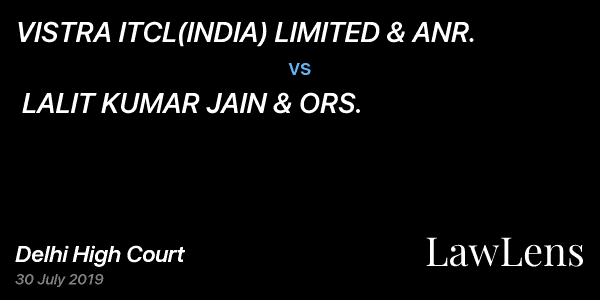 Preview image for VISTRA ITCL(INDIA) LIMITED & ANR.  vs.  LALIT KUMAR JAIN & ORS.