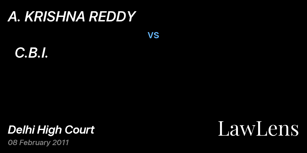 Preview image for A. KRISHNA REDDY  vs.   C.B.I.