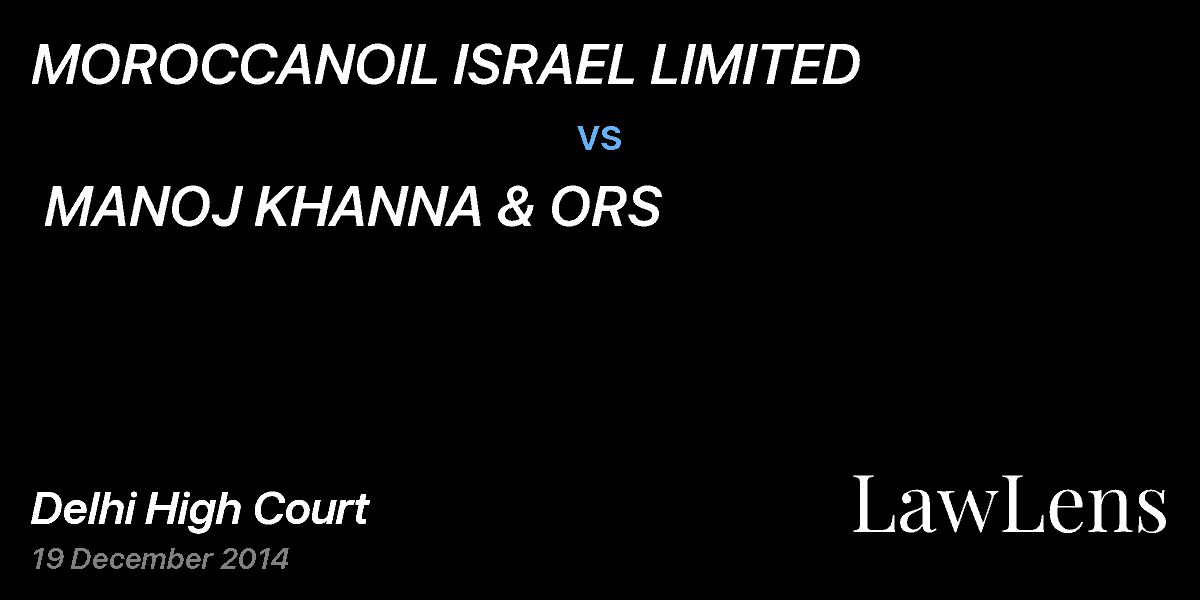 Preview image for MOROCCANOIL ISRAEL LIMITED  vs.  MANOJ KHANNA & ORS