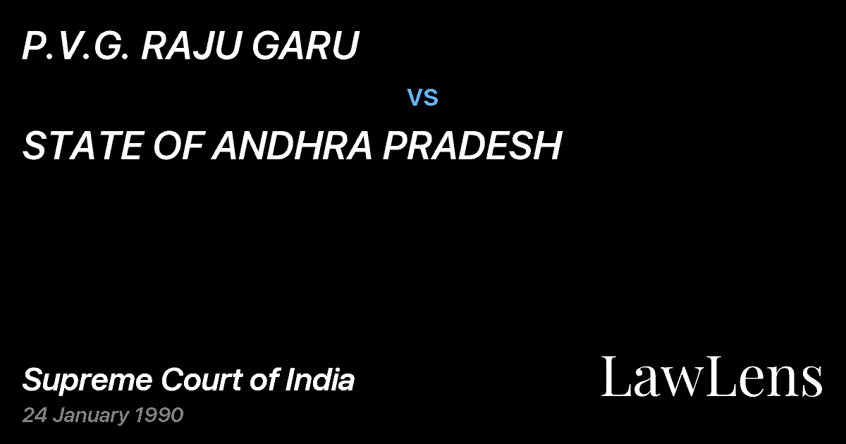 Preview image for P.V.G. RAJU GARU vs. STATE OF ANDHRA PRADESH