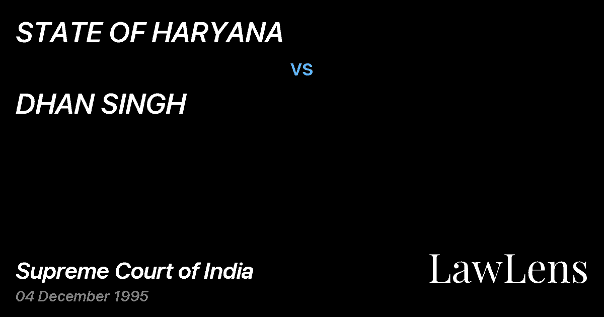Preview image for STATE OF HARYANA vs. DHAN SINGH