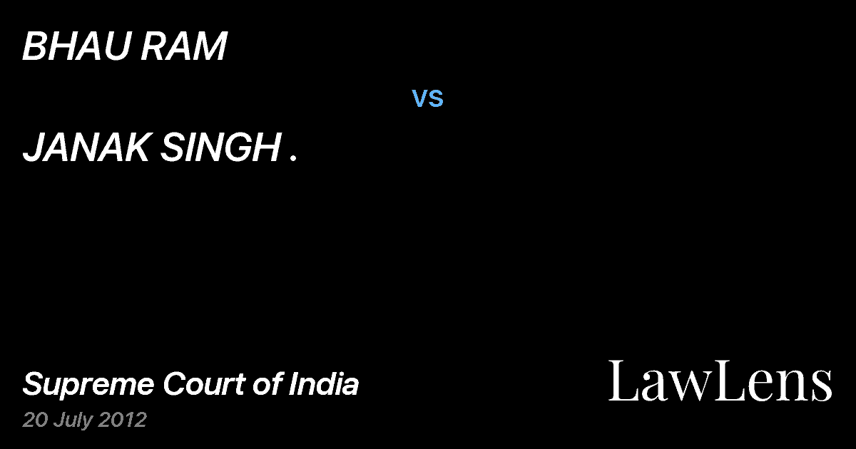 Preview image for BHAU RAM vs. JANAK SINGH .