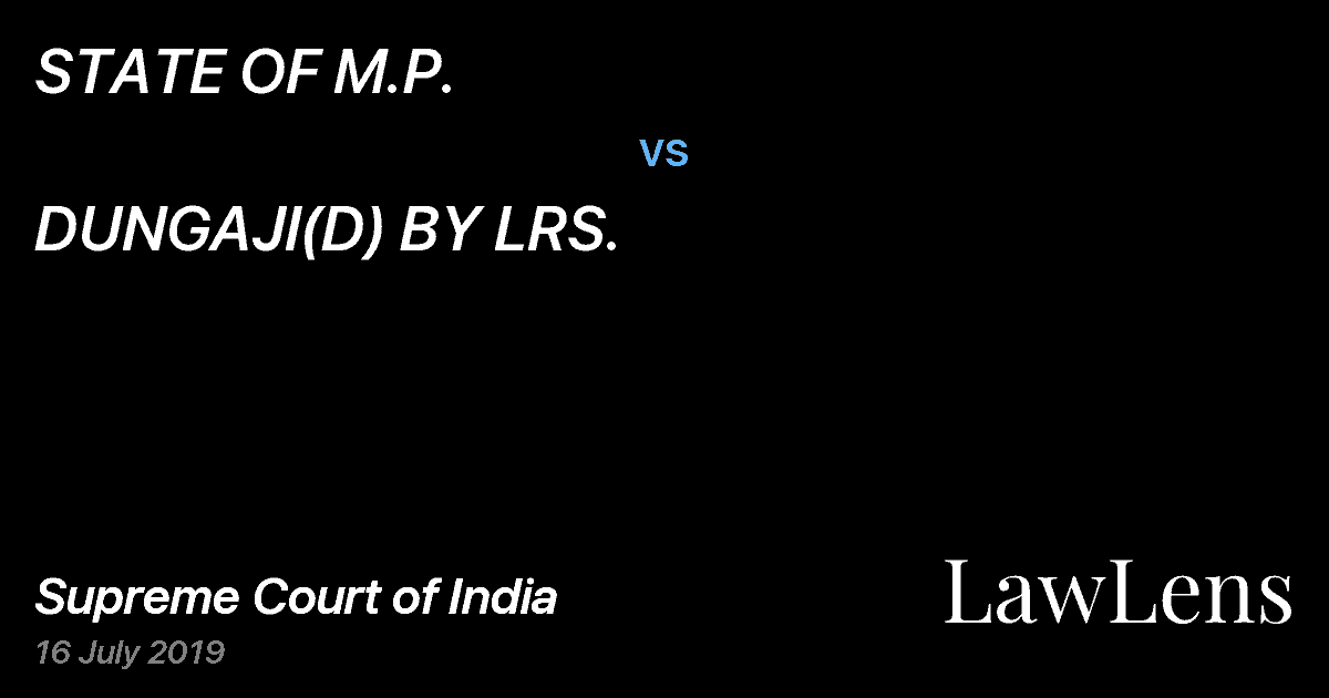 Preview image for STATE OF M.P. vs. DUNGAJI(D) BY LRS.