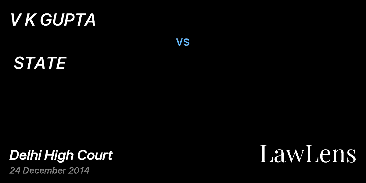 Preview image for V K GUPTA vs. STATE