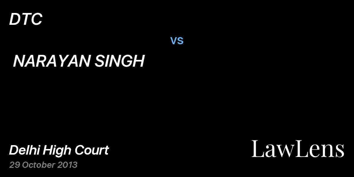 Preview image for DTC  vs.  NARAYAN SINGH