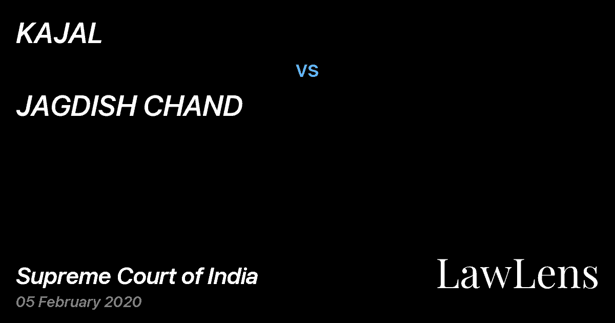 Preview image for KAJAL vs. JAGDISH CHAND