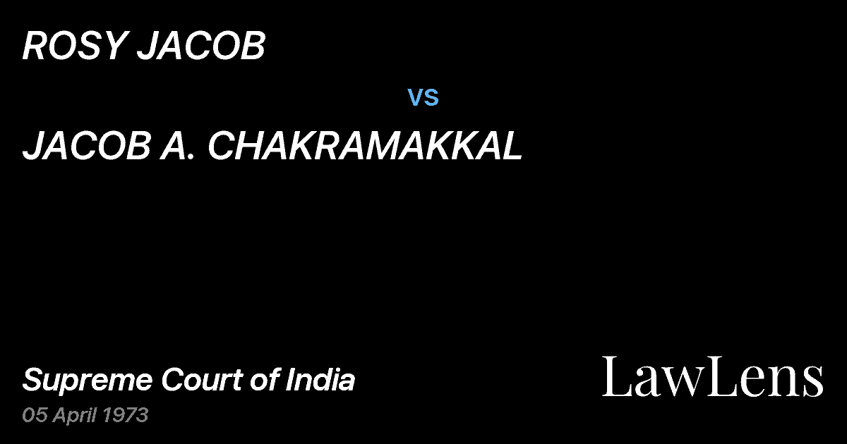 Preview image for ROSY JACOB vs. JACOB A. CHAKRAMAKKAL