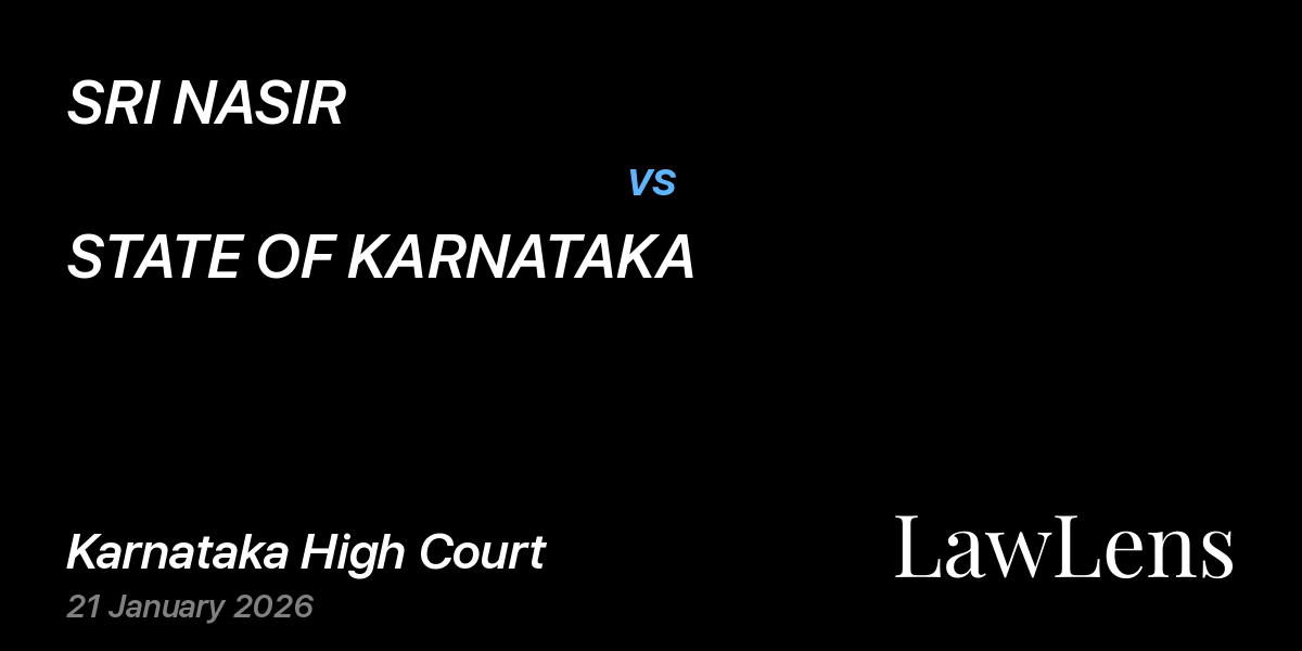 Preview image for SRI NASIR vs. STATE OF KARNATAKA