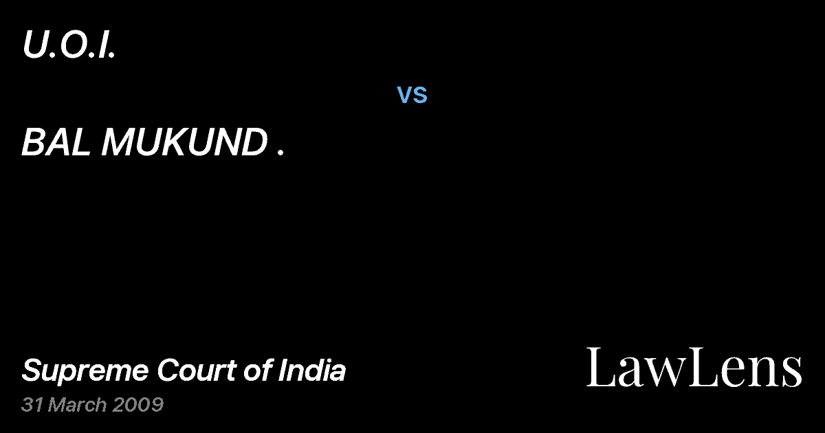Preview image for U.O.I. vs. BAL MUKUND .