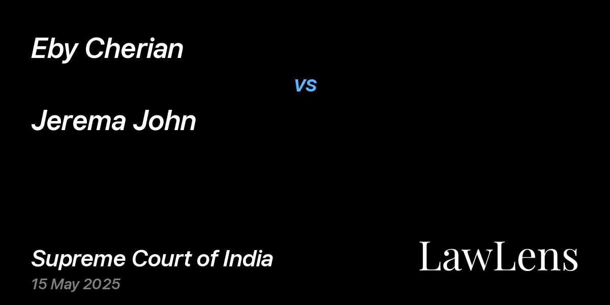 Preview image for Eby Cherian vs. Jerema John