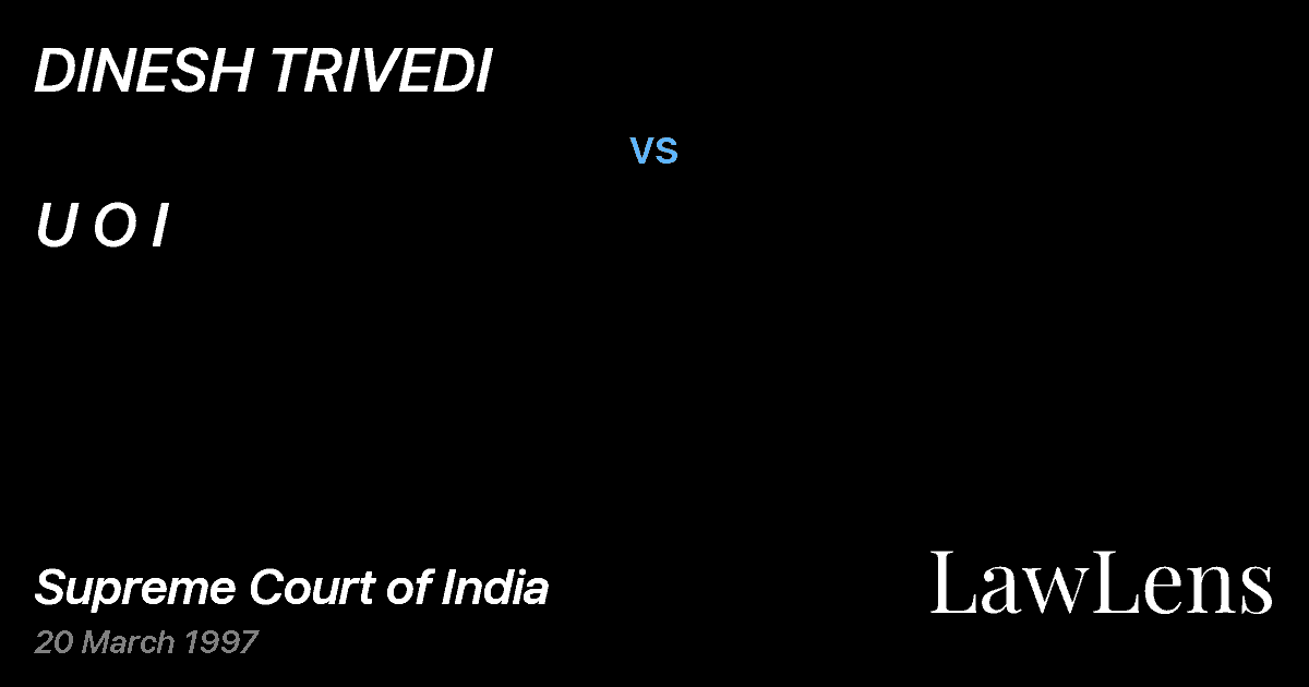 Preview image for DINESH TRIVEDI vs. U O I