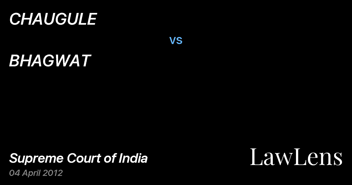 Preview image for CHAUGULE vs. BHAGWAT