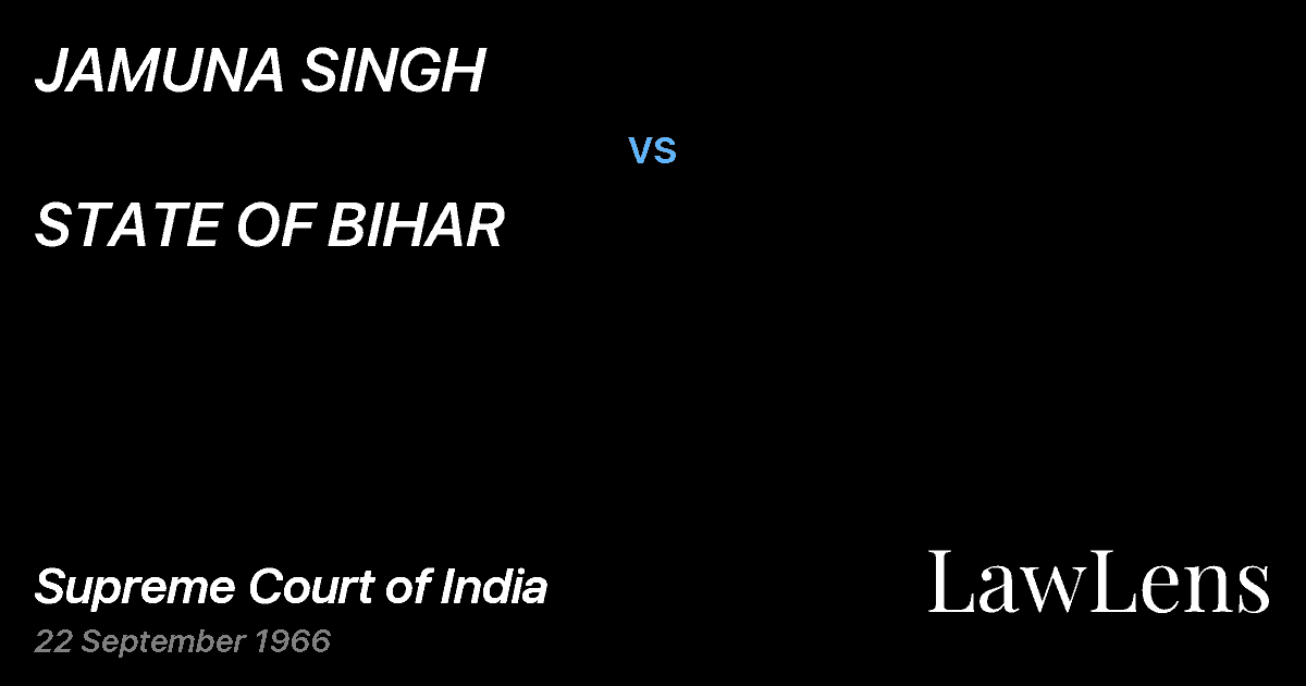 Preview image for JAMUNA SINGH vs. STATE OF BIHAR