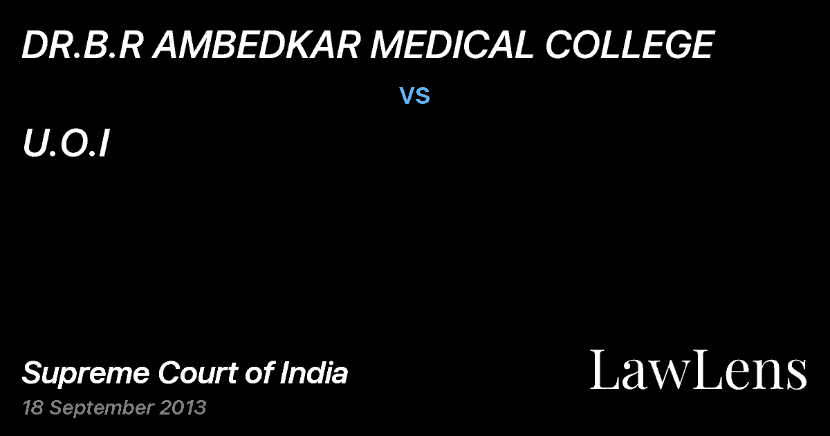 Preview image for DR.B.R AMBEDKAR MEDICAL COLLEGE vs. U.O.I