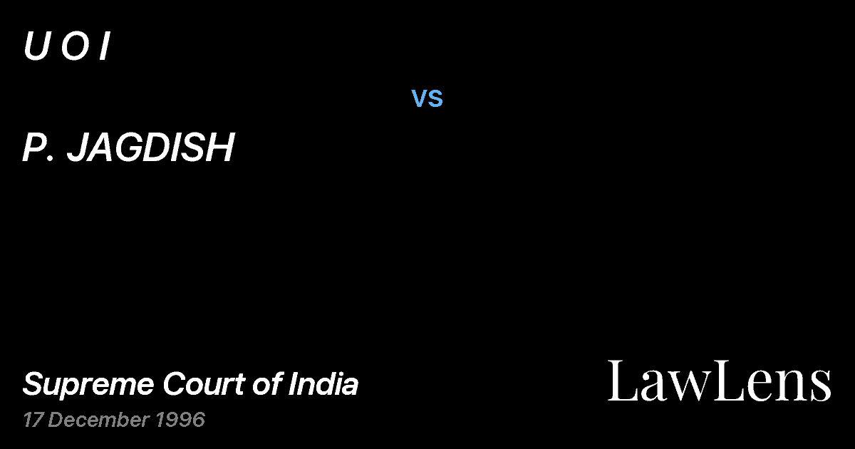 Preview image for U O I vs. P. JAGDISH