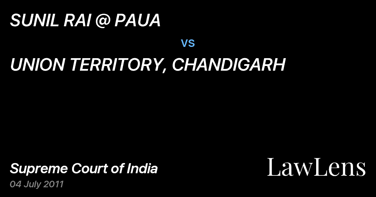 Preview image for SUNIL RAI @ PAUA vs. UNION TERRITORY, CHANDIGARH