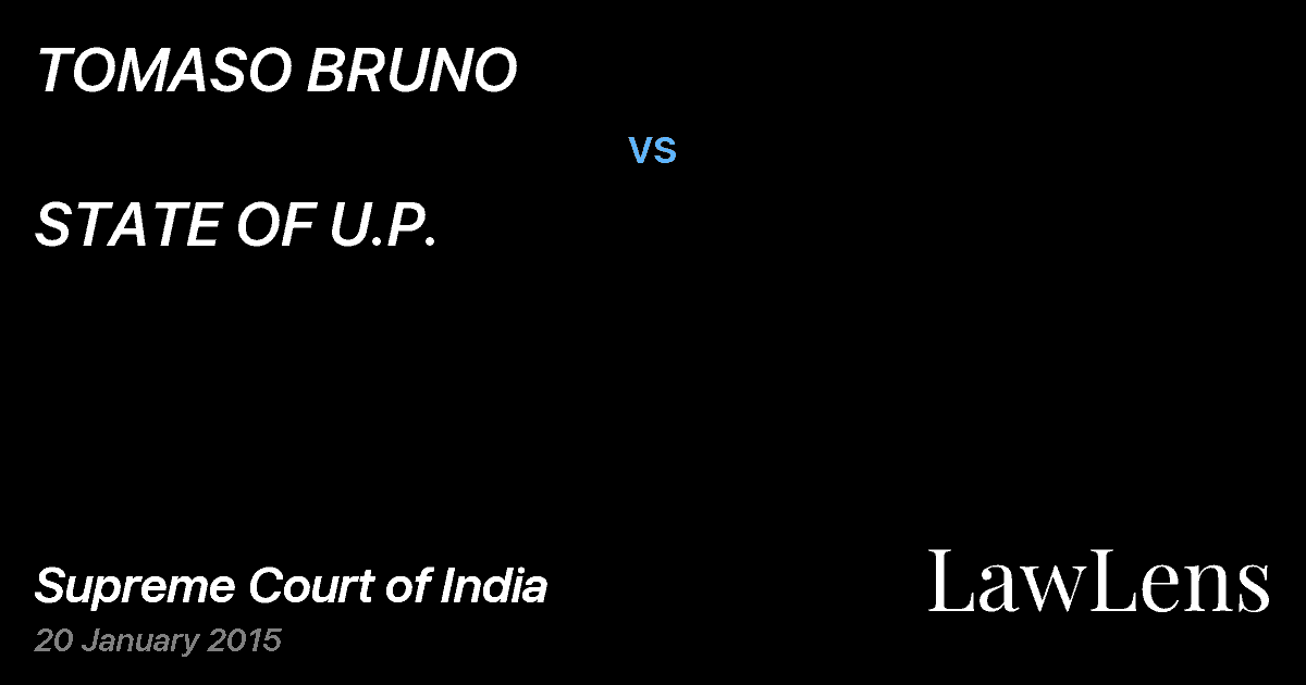 Preview image for TOMASO BRUNO vs. STATE OF U.P.