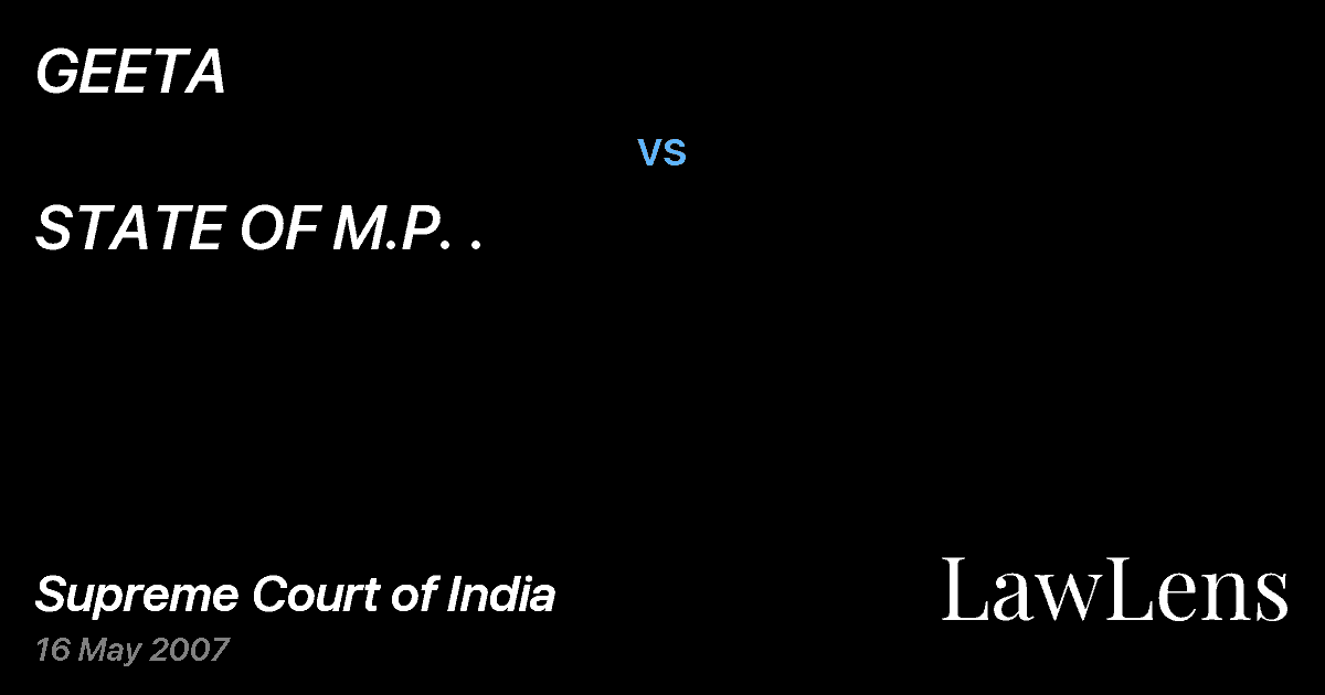 Preview image for GEETA vs. STATE OF M.P. .