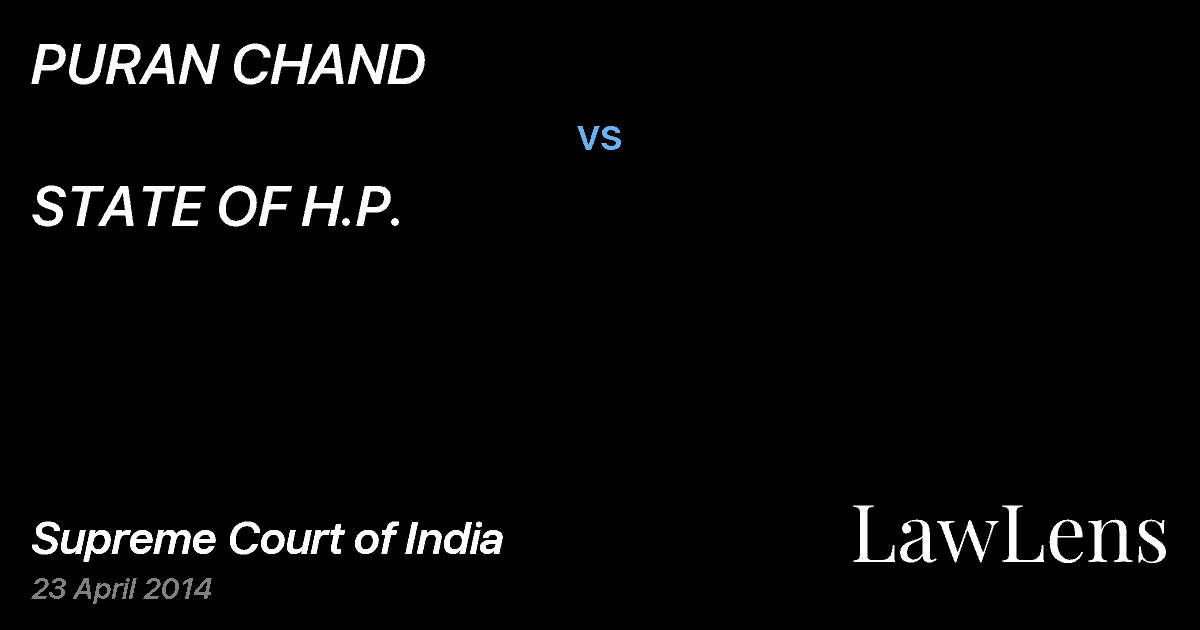 Preview image for PURAN CHAND vs. STATE OF H.P.