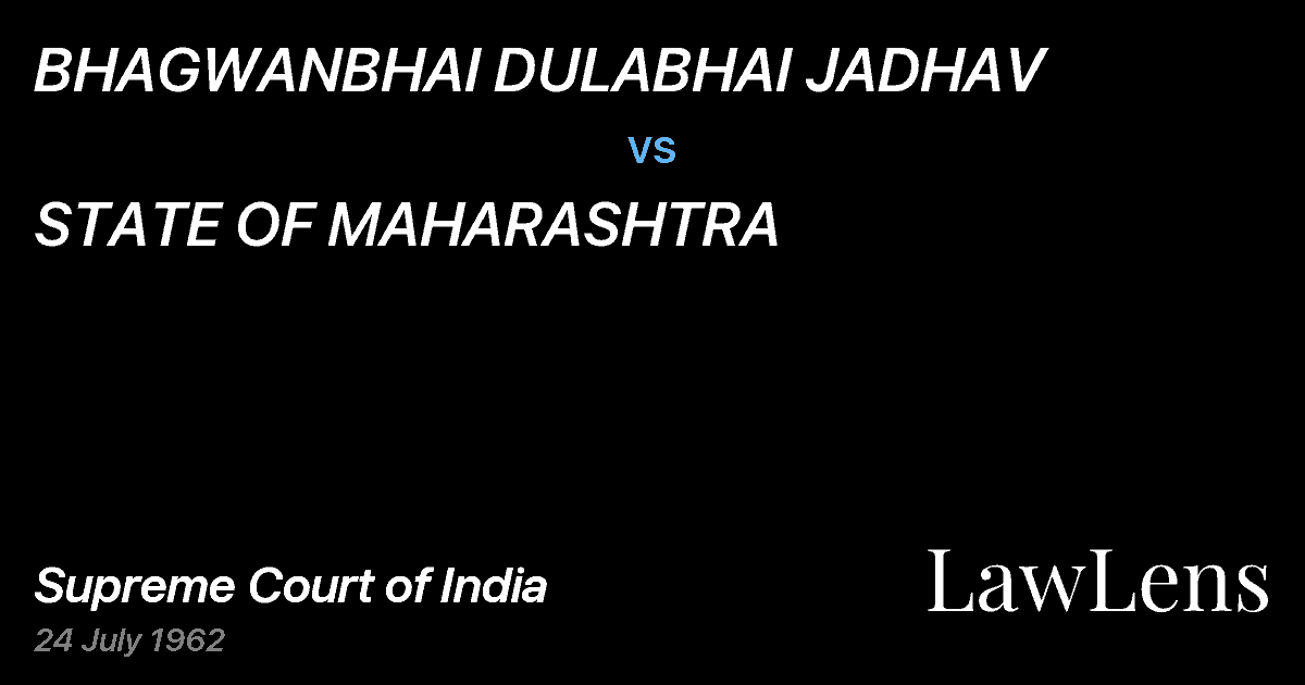 Preview image for BHAGWANBHAI DULABHAI JADHAV vs. STATE OF MAHARASHTRA