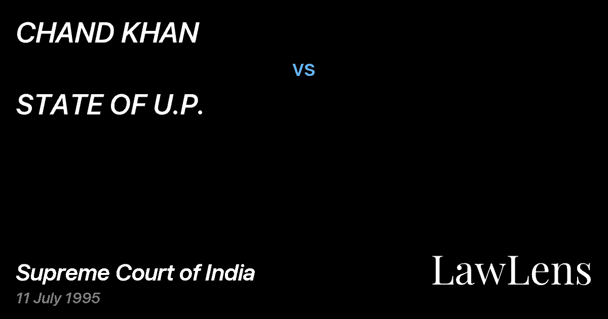 Preview image for CHAND KHAN vs. STATE OF U.P.