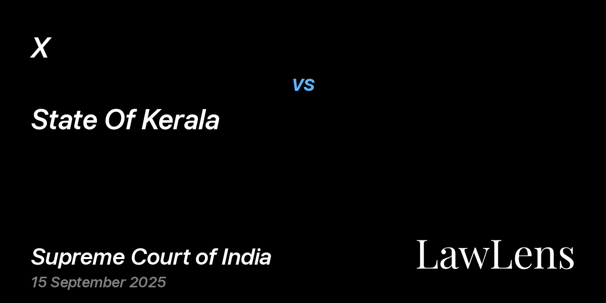 Preview image for X vs. State Of Kerala