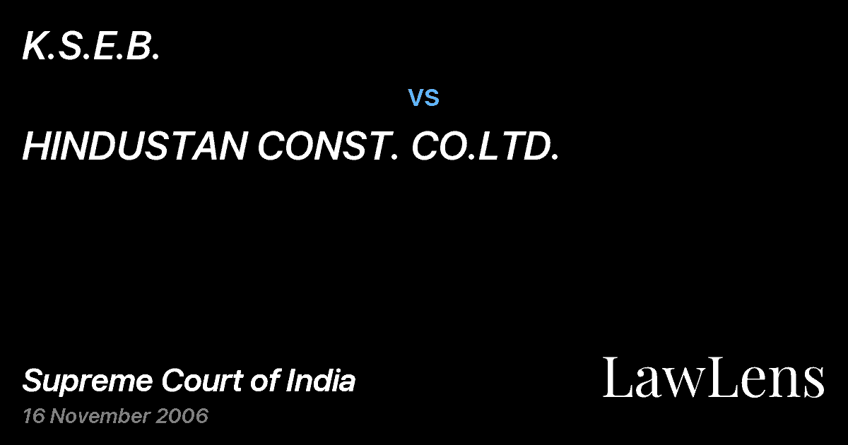 Preview image for K.S.E.B. vs. HINDUSTAN CONST. CO.LTD.