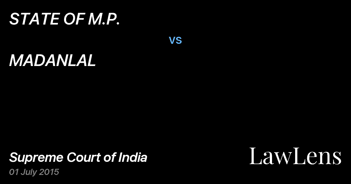 Preview image for STATE OF M.P. vs. MADANLAL