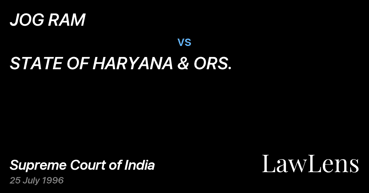 Preview image for JOG RAM vs. STATE OF HARYANA & ORS.