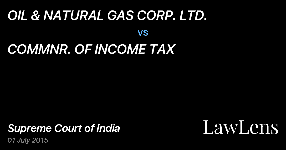 Preview image for OIL & NATURAL GAS CORP. LTD. vs. COMMNR. OF INCOME TAX