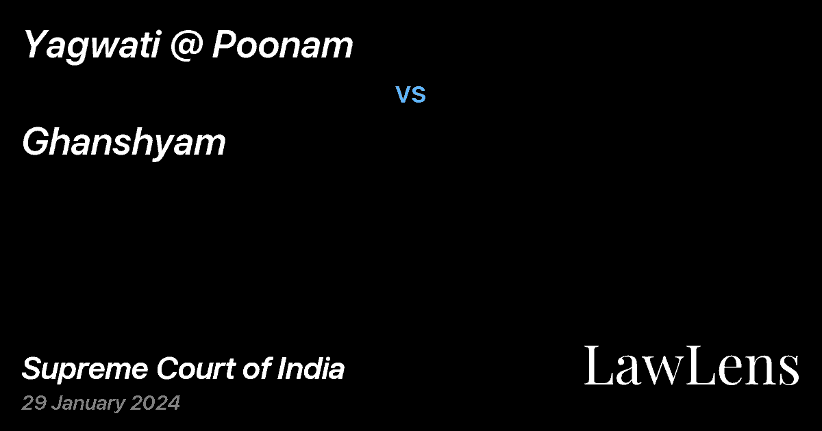 Preview image for Yagwati @ Poonam vs. Ghanshyam