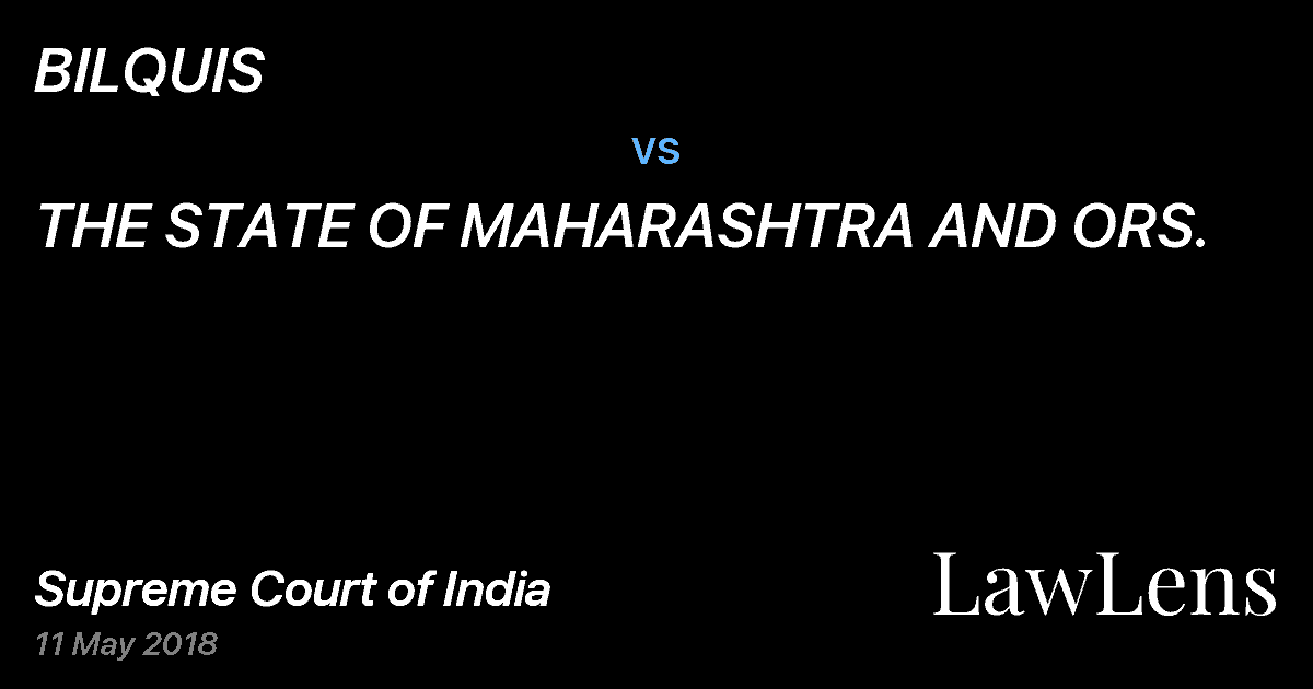 Preview image for BILQUIS vs. THE STATE OF MAHARASHTRA AND ORS.