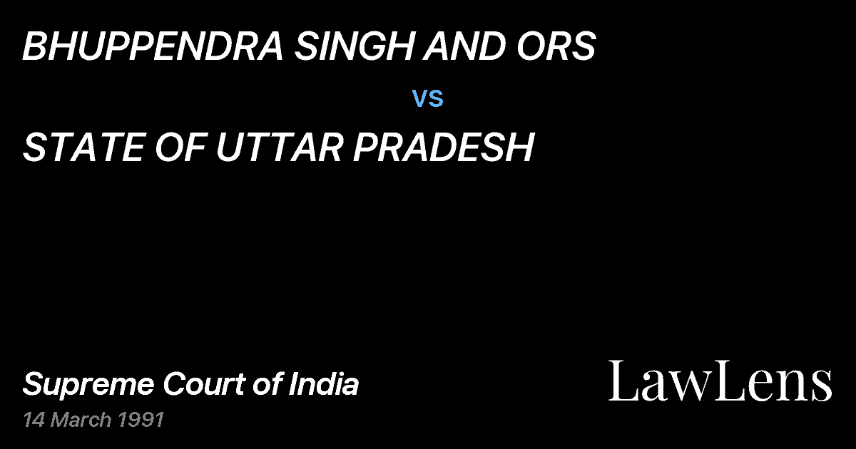 Preview image for BHUPPENDRA SINGH AND ORS vs. STATE OF UTTAR PRADESH