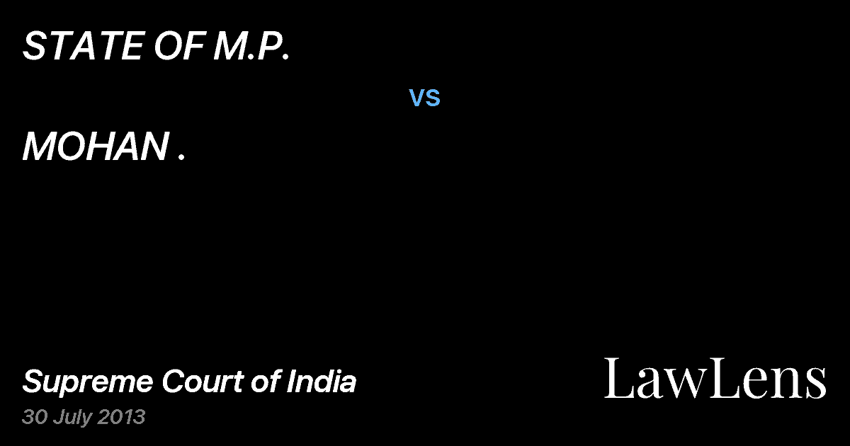Preview image for STATE OF M.P. vs. MOHAN .