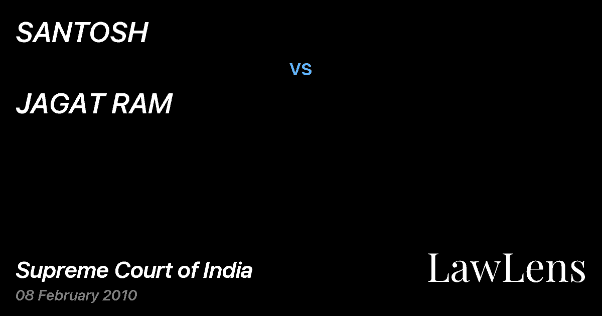 Preview image for SANTOSH vs. JAGAT RAM