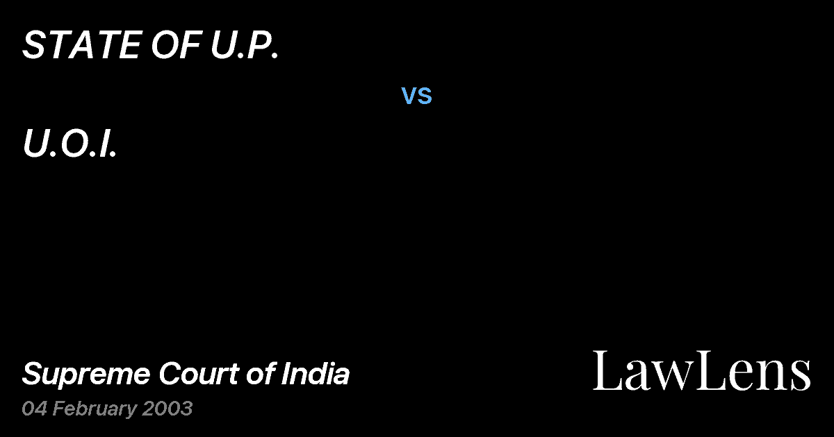 Preview image for STATE OF U.P. vs. U.O.I.