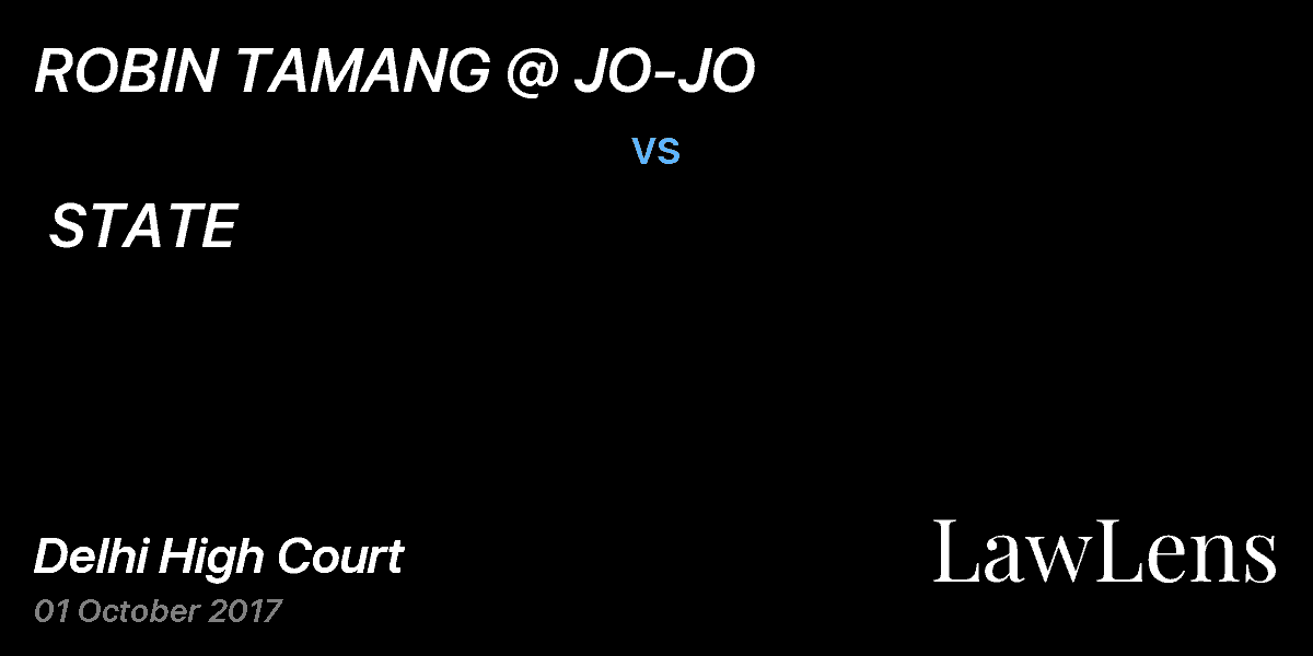 Preview image for ROBIN TAMANG @ JO-JO vs. STATE