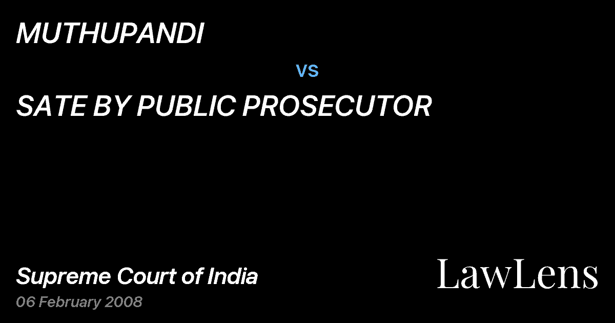 Preview image for MUTHUPANDI vs. SATE BY PUBLIC PROSECUTOR
