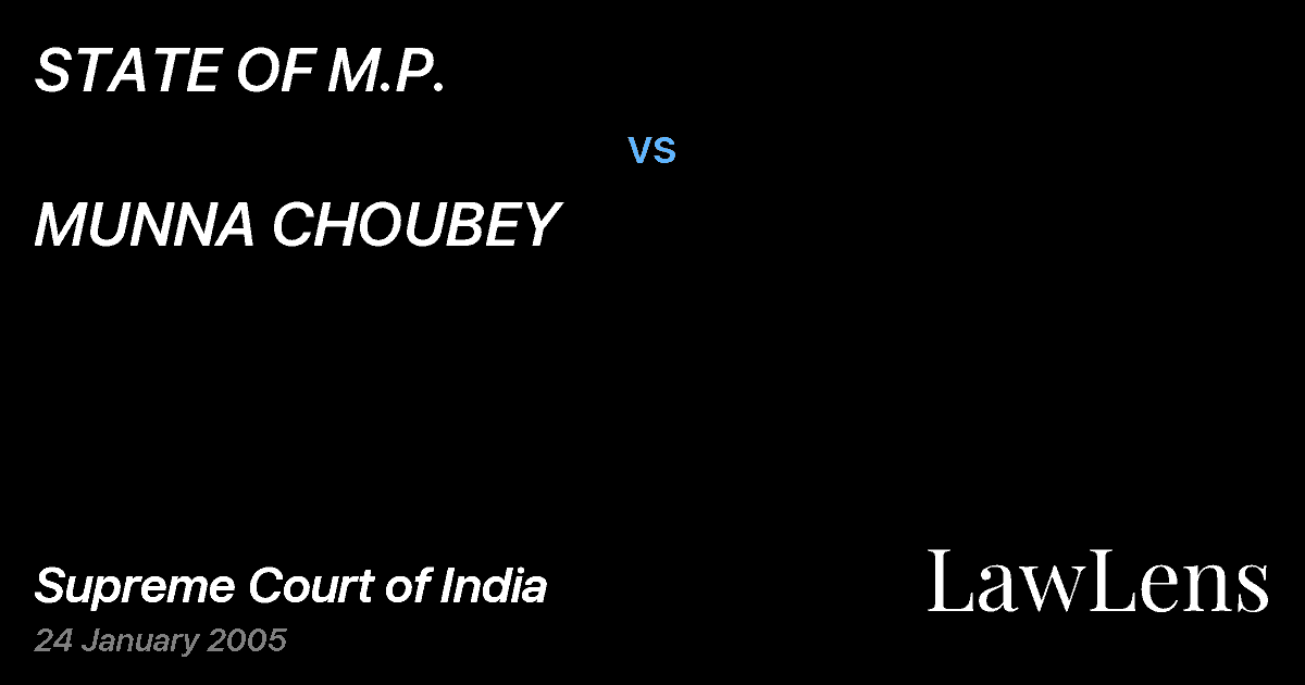 Preview image for STATE OF M.P. vs. MUNNA CHOUBEY
