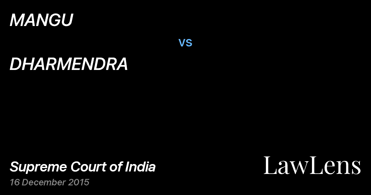 Preview image for MANGU vs. DHARMENDRA