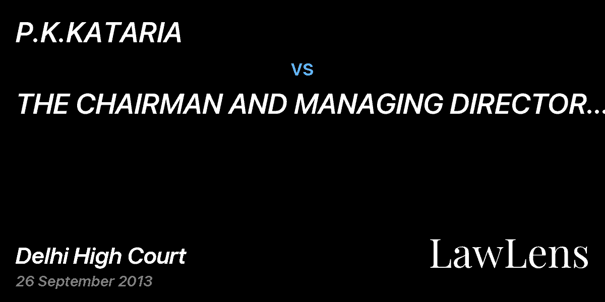 Preview image for P.K.KATARIA  vs.  THE CHAIRMAN AND MANAGING DIRECTOR NATIONAL FERTILIZERS LTD.
