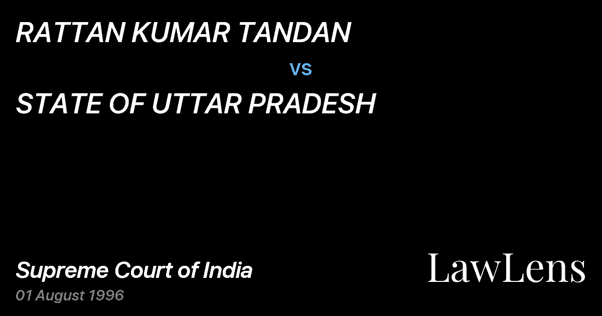 Preview image for RATTAN KUMAR TANDAN vs. STATE OF UTTAR PRADESH