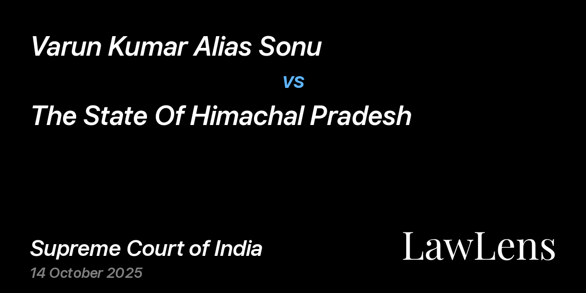 Preview image for Varun Kumar Alias Sonu vs. The State Of Himachal Pradesh