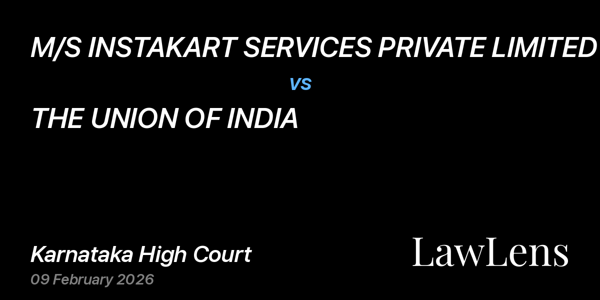 Preview image for M/S INSTAKART SERVICES PRIVATE LIMITED vs. THE UNION OF INDIA
