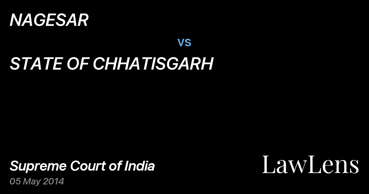 Preview image for NAGESAR vs. STATE OF CHHATISGARH