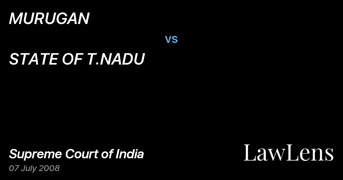 Preview image for MURUGAN vs. STATE OF T.NADU