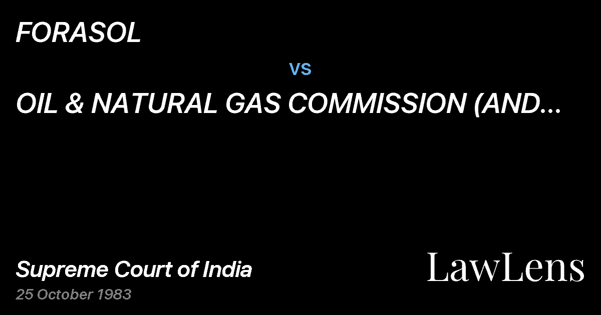 Preview image for FORASOL vs. OIL & NATURAL GAS COMMISSION (AND VICE VERSA)